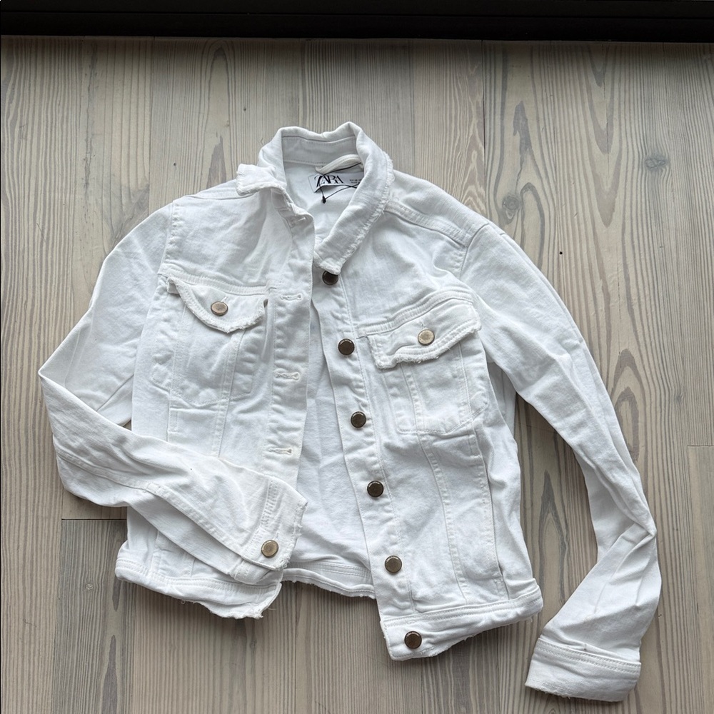 Zara Cream Casual Jacket